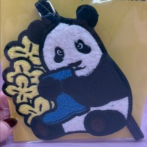 Cute Unique Panda Embroidered Luggage Tag
